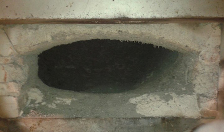 Talilna peč - Sanacija poškodovanega dela (3)